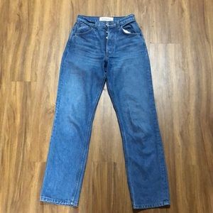 High waisted, straight leg Reformation Jeans